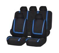 NKASJH Breathable Polyester Car Seat Covers for Benz E-Class 1995-2026, Protectors Interior Accessories Decoration Washable Durable Shield for Vehicle SUV Van Truck,Blue-9-piece set