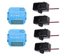 NKBSDKM 2Pcs Tuya Smart Energy Meter Power Production Consumption Bidirectional Power Monitor Support APP Control