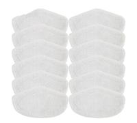 NKCVEZBW Applicable To Washable Mop Cloth Compatible With Polti Kit Vaporetto PAEU0332 Steam Vacuum Cleaner Microfibre Replacement Parts(12pcs)