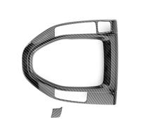 NKCVEZBW Carbon Fiber Style ABS Gear Shift Lever Knob Cover Trim Compatible with Hyundai Veloster JS 2019 2020 2021 2022 2023 Left Hand Drive