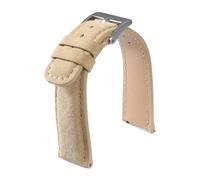 NKCVEZBW Classics Watch Band 18mm 20mm 22mm Universal Vintage Leather Strap Quick Release Soft Wristband Belt Compatible with Men(Beige,22mm)