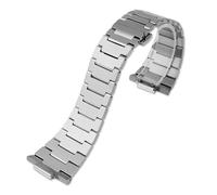 NKCVEZBW Compatible With 1853 Tissot PRX Super PlayerT137.407 T137.410 Strap 12mm Men's Stainless Steel Bracelet Folding Buckle Watchband(Solid Steel Silver)