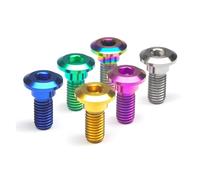 NKCVEZBW Compatible With 5Pcs M8 X 20 Titanium Motorcycle Disc Rotor Mount Bolts Screws Compatible With YAMAHA Motor Bike Accessory(Green)