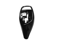 NKCVEZBW Compatible with BMW 1 2 3 Series F20 F21 F22 F23 F30 F31 F06 F12 F13 Front Gear Shift Knob Lever Cover Glossy Black Carbon Fiber Style(Gloss Black)