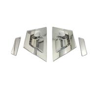 NKCVEZBW Compatible with Car Rear Door Handle Bowl Cover Trim Set Chrome ABS Compatible with Toyota CHR C-HR 2016-2018