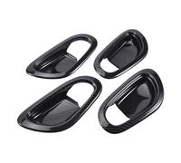 NKCVEZBW Compatible with Nissan Navara NP300 2016-2021 Carbon Fibre Car Inner Door Handle Bowl Protector Frame Cover Trim Sticker