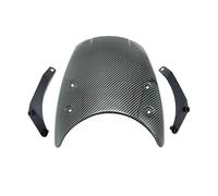 NKCVEZBW Compatible With Z900RS Windshield Windscreen Compatible With Kawasaki Z 900 RS 2018-2023 Motorcycle Aluminum Wind Deflector Shield Screen With Bracket