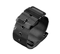 NKCVEZBW Quick Release Milanese Strap Universal Bracelet Compatible With DW 18mm 20mm 22mm 0.4mesh Stainless Steel Replacement Band Compatible With Smart Watch(Black,20MM_NO LOGO)