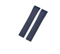 NKCVEZBW Soft And Elastic Silicone Rubber Watch Strap Compatible With Patek Philippe 5167R Grenade Aquanaut Series 21MM Watch Strap(Blue-No Buckle)