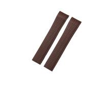 NKCVEZBW Soft And Elastic Silicone Rubber Watch Strap Compatible With Patek Philippe 5167R Grenade Aquanaut Series 21MM Watch Strap(Coffee-No Buckle)