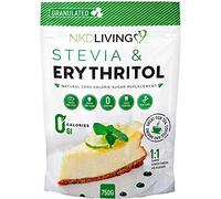 NKD Living Stevia & Erythritol (1:1) Same Sweetness as Sugar, Natural Zero Calorie Sugar Replacement 750g