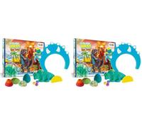 NKEE Dinosaur Bath Bomb Gift Set for Kids Age 3+ - 7 Bubble Bath Additives with Dino Bath Bombs, Bath Salts and Accessory - Fun Bath Toys and Surprise Gift for Children (Pack of 2)