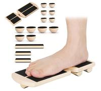 NKFBEV Ankle Balance Board,Wooden Ankle Strengthener with 12 Hemispheres,Axis Board Ankle,Foot BalanceBoard for Physical Therapy,Foot StrengtheningSet for Sprained Stability Exercises Balance Training