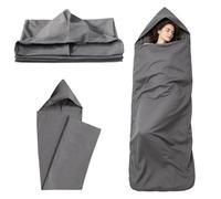 NKFBEV Compression Sleep Sack, Wearable Hooded Sleep Pod, Sensory Compression Blanket, Lightweight Stretch Sleeping Pod for Deeper Sleep, Enhances Comfort & Relieves Stress and Anxiety