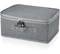 NKFOOPDU Collapsible Storage Box with Combination Lock, Fabric Wardrobe Storage Box, Clothes Storage Boxes with Lid for Bedding, Clothes, Toys, Medicines (30 * 20 * 13 CM)