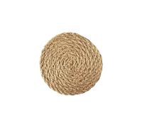 NKGWQ11~24cm Flax Straw Insulation Pad Table Mat Straw Coaster Home Mug Coaster Suitable For Hotel Restaurant Home Desktop Protection
