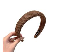 NKGWQ12*11cm2pcs Knitted Wool Headband For Women To Wash Their Faces In Autumn And Winter With High Head Hairpin For Going Out For Exercise