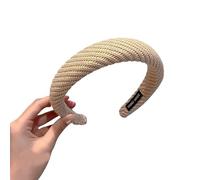 NKGWQ12*11cm2pcs Knitted Wool Headband For Women To Wash Their Faces In Autumn And Winter With High Head Hairpin For Going Out For Exercise