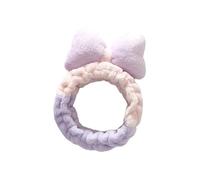 NKGWQ17*6cm2-4pcs Fresh Bread Big Bow Headband Color Matching Elastic Hair Ring Headband Wash Face Makeup Hair Accessories Breathable Headband
