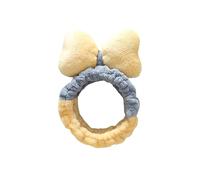 NKGWQ17*6cm2-4pcs Fresh Bread Big Bow Headband Color Matching Elastic Hair Ring Headband Wash Face Makeup Hair Accessories Breathable Headband