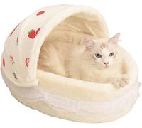 NKHATC Small Dog House Indoor, Cat Tent, Cat Bed for Indoor Cats,Collapsible Cat Tent,Open/Semi-Enclosed Cat House(Large)
