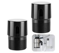 Nkiy Quen 2 Pcs 1-1/2 Inch NPT ABS in Line Vent,Black Air Admittance Valve to Prevent Sewer Gas,RV Plumbing Valve Vent for Tubes Showers Sink Drainage System