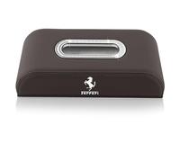 NKJIEFV High-end Fashion PU Leather Tissue Box Holder, Rectangular Napkin Facial Tissues Holder Dispenser, for Ferrari Daytona SP3, Ferrari FF,Black