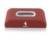 NKJIEFV High-end Fashion PU Leather Tissue Box Holder, Rectangular Napkin Facial Tissues Holder Dispenser, for Ferrari F80,Ferrari GTC4 Lusso,Red