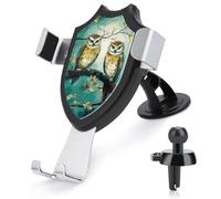 NKJJSTES 3-in-1 Car Phone Holder Adjustable Couple Owl Perch Tree Car Phone Mount for All Smartphones & Car Models
