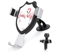 NKJJSTES 3-in-1 Car Phone Holder Adjustable Flamingos Car Phone Mount for All Smartphones & Car Models
