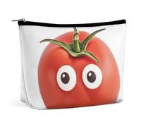 NKJJSTES Large Capacity Cosmetic Bag Waterproof Cosmetic Organizer Grey Animals Cosmetic Accessories Organizer for Women/girl, I Love You from My Head Tomatoes, One Size