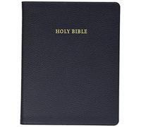 NKJV Aquila Wide Margin Reference Bible, Black Calf Split Leather, Red-letter Text, NK744:XRM