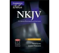 NKJV Clarion Reference Bible, Black Calf Split Leather, NK484:X