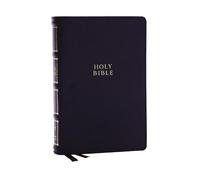 NKJV, Compact Center-Column Reference Bible, Black Genuine Leather, Red Letter, Comfort Print (Thumb Indexed): Nkjv, Compact Center-column Reference ... Red Letter, Thumb Indexed, Comfort Print