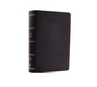 NKJV, Compact Single-Column Reference Bible, Genuine Leather, Black, Comfort Print: Holy Bible, New King James Version