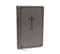 NKJV, Deluxe Gift Bible, Leathersoft, Gray, Red Letter, Comfort Print : Holy Bible, New King James Version