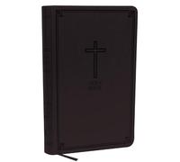 Nkjv Deluxe Gift Bible Leathersoft Gray Red Letter Comfort Print by Thomas Nelson Paperback Book