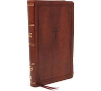 NKJV, End-of-Verse Reference Bible, Personal Size Large Print, Leathersoft, Brown, Red Letter, Comfort Print : Holy Bible, New King James Version