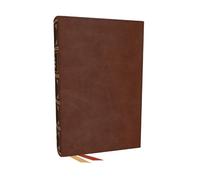 NKJV, End-of-Verse Reference Bible, Personal Size Large Print, Leathersoft, Brown, Red Letter, Comfort Print: Holy Bible, New King James Version