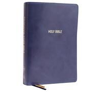 NKJV, Foundation Study Bible, Large Print, Leathersoft, Blue, Red Letter, Thumb Indexed, Comfort Print: Holy Bible, New King James Version