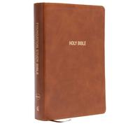 NKJV Foundation Study Bible, Wide-Margin, Brown Leathersoft, Red Letter