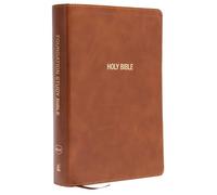 NKJV Foundation Study Bible, Wide-Margin, Brown Leathersoft, Red Letter: New King James Version, Brown, Red Letter
