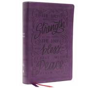 NKJV, Giant Print Center-Column Reference Bible, Verse Art Cover Collection, Leathersoft, Purple, Red Letter, Comfort Print : Holy Bible, New King James Version