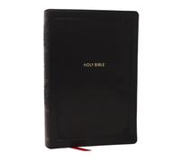 NKJV Giant Print End-of-Verse Reference Bible, Black Leathersoft, Red Letter, Comfort Print : Holy Bible