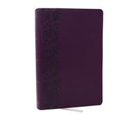 NKJV Giant Print End-of-Verse Reference Bible, Purple Leathersoft, Red Letter, Comfort Print : Holy Bible
