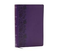 NKJV Giant Print End-of-Verse Reference Bible, Purple Leathersoft, Red Letter, Comfort Print: Holy Bible