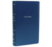 NKJV, Gift and Award Bible, Leather-Look, Blue, Red Letter, Comfort Print
