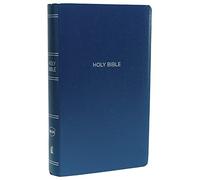 NKJV, Gift and Award Bible, Leather-Look, Blue, Red Letter, Comfort Print