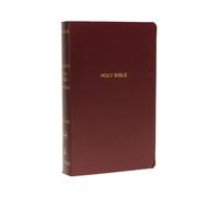 NKJV, Gift and Award Bible, Leather-Look, Burgundy, Red Letter, Comfort Print