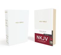 NKJV, Gift and Award Bible, Leather-Look, White, Red Letter, Comfort Print